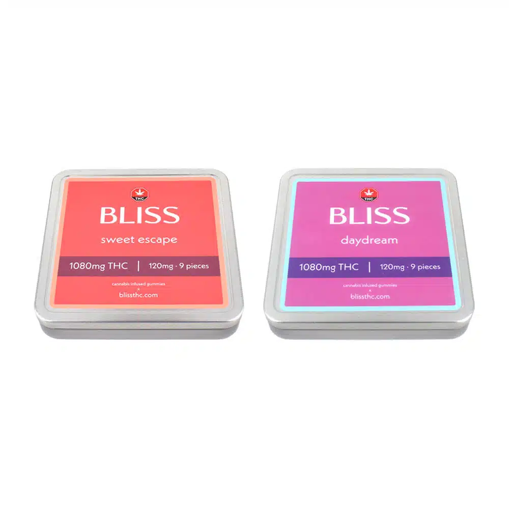 Bliss – Day Dream/Sweet Escape Cannabis Infused Gummies (1080mg THC)